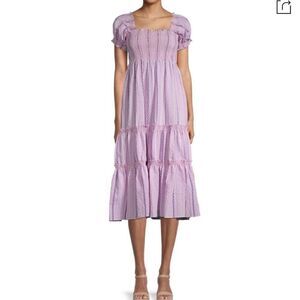 Caara Daphne smocked tiered dress.Size S